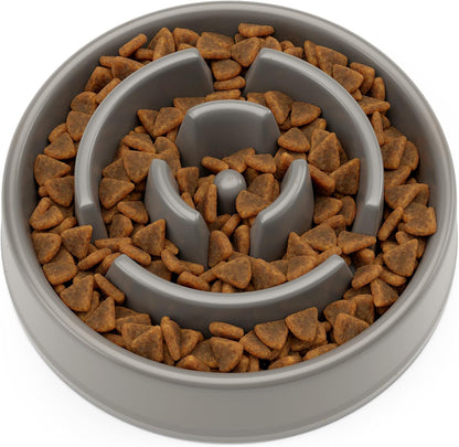 Slow Feeder Dog Bowl, 20.5 Cm Anti-Gulp Dog and Cat Bowl, Maze Design to Slow down Eating and Prevent Overeating, Puppy Slow Feeding Bowl