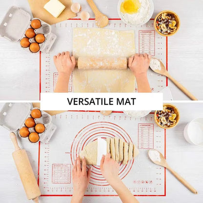 Oversize 80/70/60Cm Silicone Baking Mat Rolling Kneading Pad Pastry Tools Crepes Pizza Dough Non-Stick Silicone Mat for Kitchen