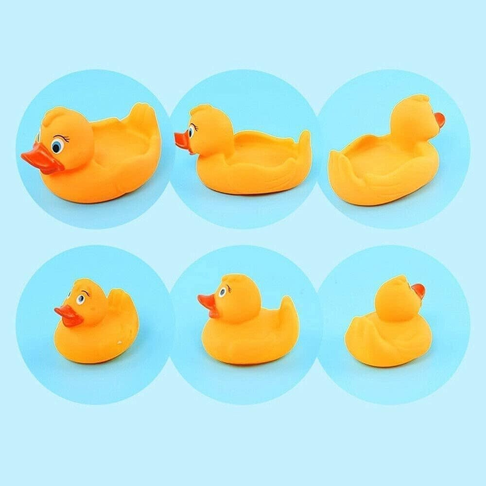 Baby Bath Toy Set – Rubber Duck Swimming Toys for Toddler Pool & Bath Time