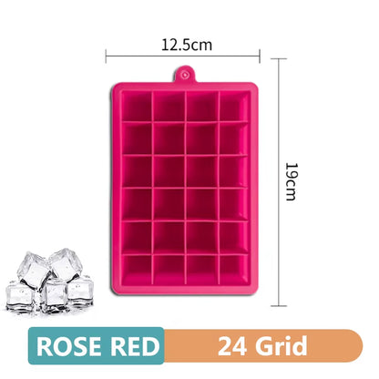 4/6/8/15 Grid Big Ice Tray Mold Giant Jumbo Large Food Grade Silicone Ice Cube Square Tray Mold DIY Ice Maker Ice Cube Tray