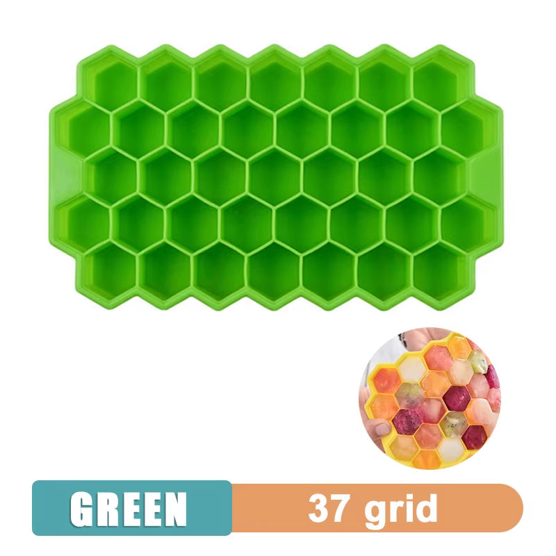 4/6/8/15 Grid Big Ice Tray Mold Giant Jumbo Large Food Grade Silicone Ice Cube Square Tray Mold DIY Ice Maker Ice Cube Tray