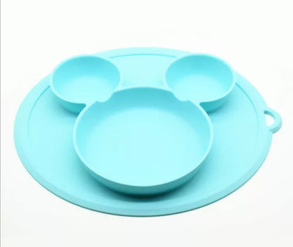 Baby Silicone Suction Plate Kids Feeding Silicone Bowl Toddlers Weaning BPA Free