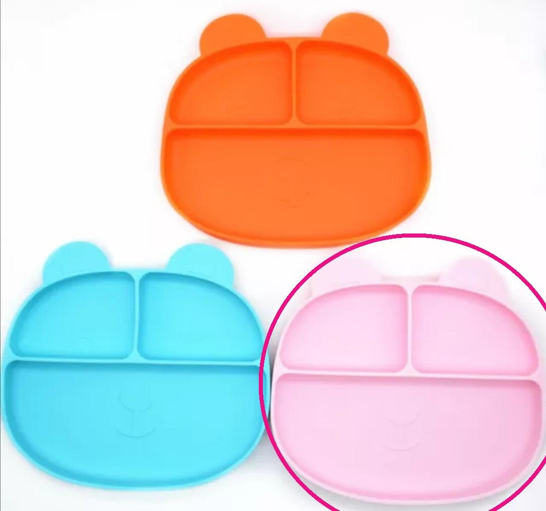 Baby Silicone Suction Plate Kids Feeding Silicone Bowl Toddlers Weaning BPA Free