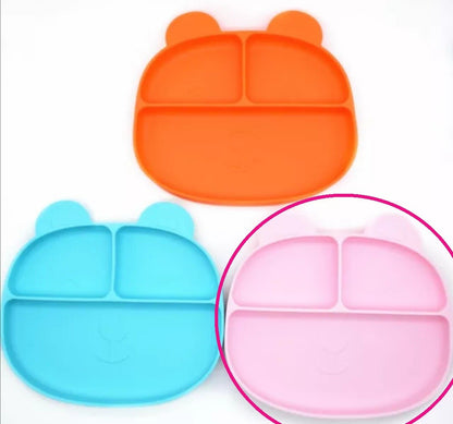 Baby Silicone Suction Plate Kids Feeding Silicone Bowl Toddlers Weaning BPA Free