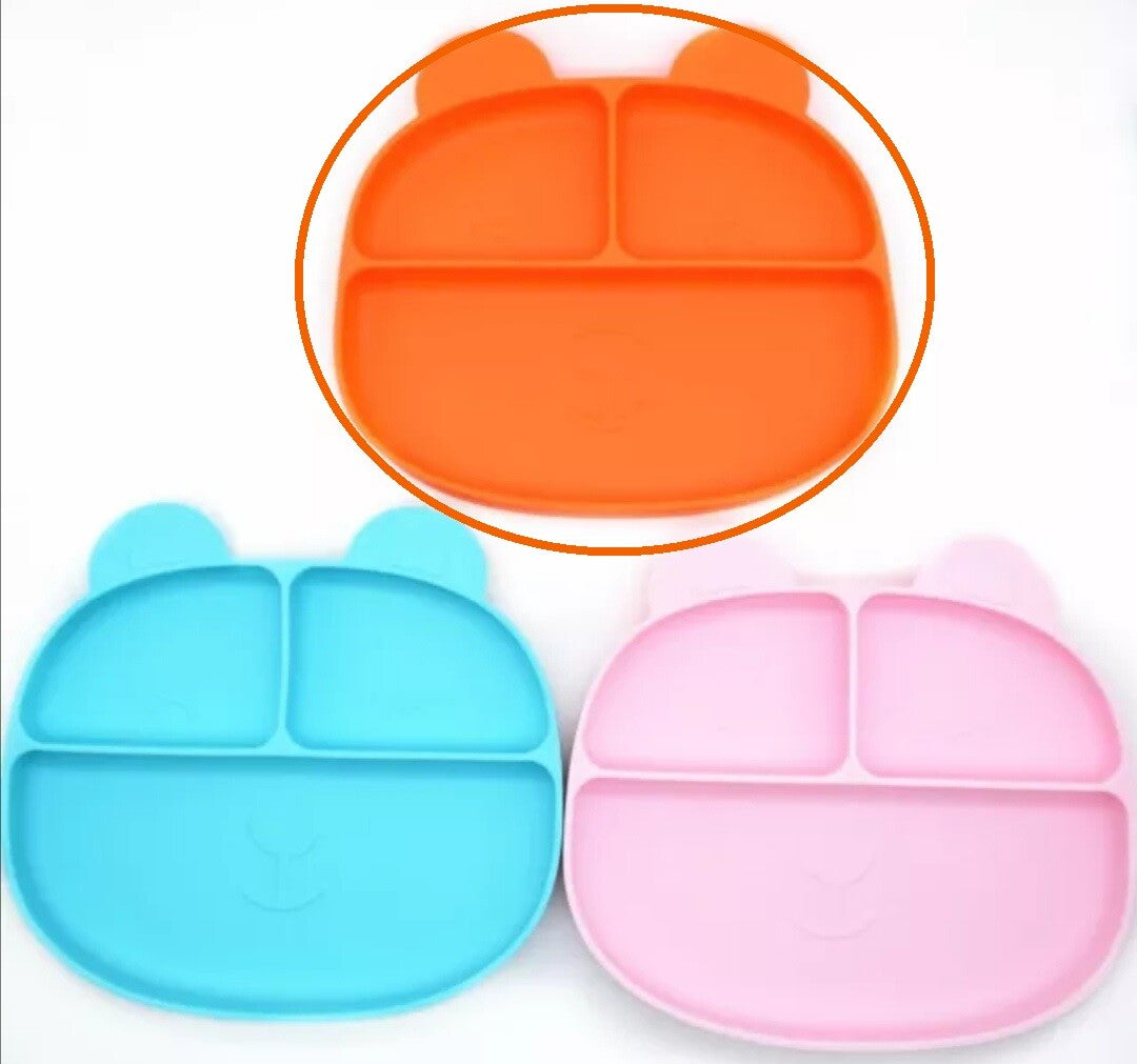 Baby Silicone Suction Plate Kids Feeding Silicone Bowl Toddlers Weaning BPA Free